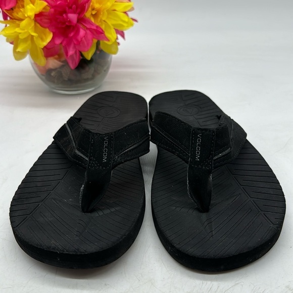Volcom Black Flip Flop Size 9 FFT6558 - Picture 1 of 6